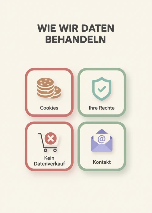 Wie das Muchbetter-Casino-Portal Daten behandelt: Cookies, Ihre Rechte, kein Datenverkauf und Kontakt.